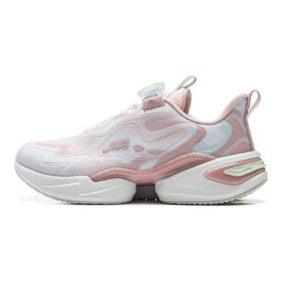 Li Ning Детская спортивная серия Lifestyle Dragonfly Модный тренд Универсальная повседневная обувь Детская повседневная обувь Стандартный-Белый лотос-Розовый-Фиолетовый YKNV002-2
