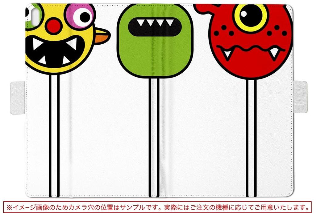 Igcase Fire HD 8 Released In Exclusive Case Notebook Type Cover Direct Paste Type Character Monster 003556 (8th Generation, 2018)