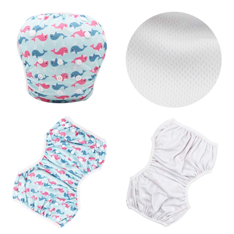 Подгузники плавания девочки-мальчика малыша многоразовые для урока плавания ребенка