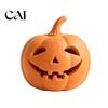 Thanksgiving Table Centerpieces Pumpkin Lantern Ornament, Resin Hollow Tabletop Figurine, Lighted Figurines Decorative for Halloween And Farmhouse