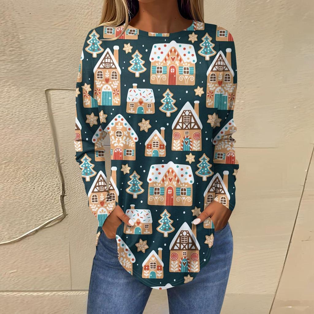 Женские свободные топы с круглым вырезом и капюшоном с длинными рукавами, повседневные топы, домашние пижамы для отдыха, топы