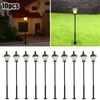 LED Street Lamps 55mm Railway Lamp Posts 12-19V H0 TT Scale Parking Lights