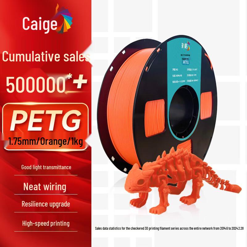 CaiGE 1.75мм PETG Филамент для 3D-принтера CN-вилка (адаптер в комплекте)