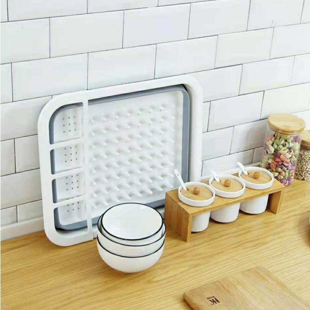 Dish Rack, Kitchen Drain Rack, Foldable Dish Rack, Tableware Storage Folding Rack, Tableware Rack Cup Holder
