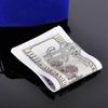Slim Money Clip Stainless Steel Cash Bills Credit Clip  Dollar Design  Coin Banknote Cash Clamp Holder