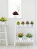 1pc Mini Fake Plants Artificial Potted Eucalyptus Faux Plants For Home Office Farmhouse Bathroom Table Shelf Decor Indoor