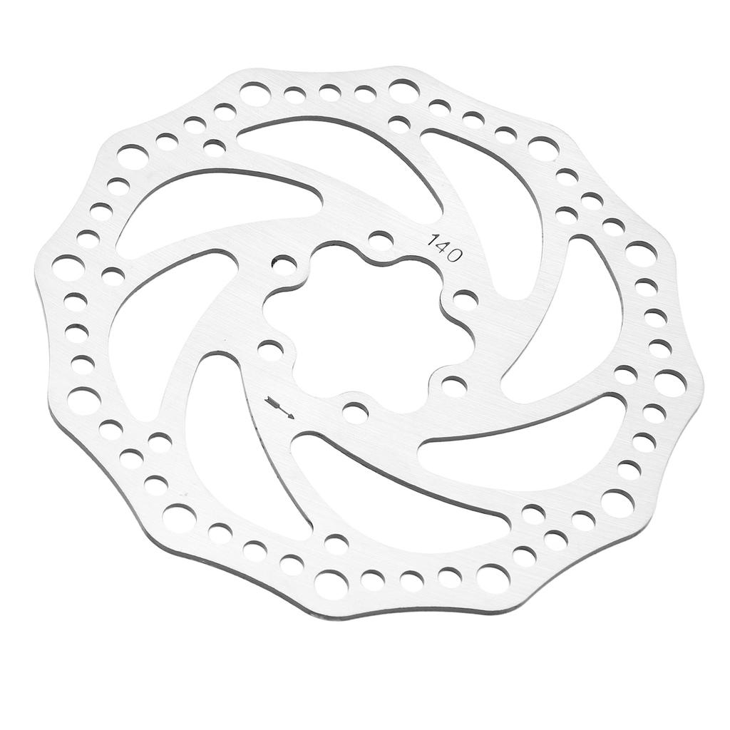 Ротор дискового тормоза для горного велосипеда Стальной 6-болтовый ротор дискового тормоза Запасные части для аксессуаров для горного шоссейного велосипеда 140 мм