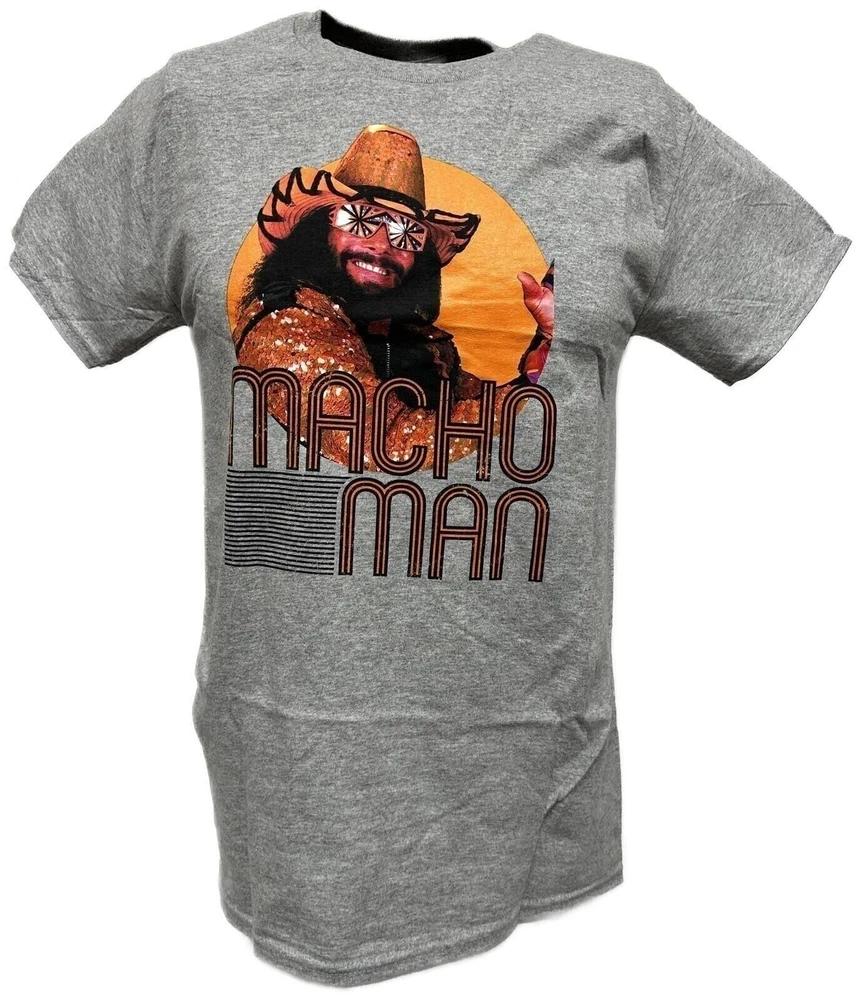 Macho Unisex Randy Savage Mackin and Smackin Grey Tshirt