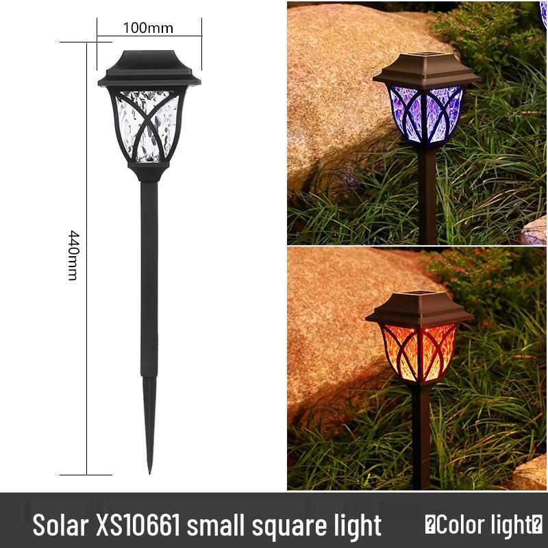 Waterproof Solar Courtyard Lawn Light with Ground Insert for Outdoor Yard and Garden Decoration