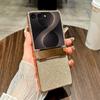 Блестящий чехол для телефона со стразами для Samsung Z Flip 8 7 Galaxy Z Flip 7 FE 6 5 4 Гальванизированная рамка Защитная крышка центральной оси