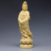 Kannon Wood Carving Feng Shui Buddha Statue Boxwood Wood Carving Kannon Wood Carving Height 12cm