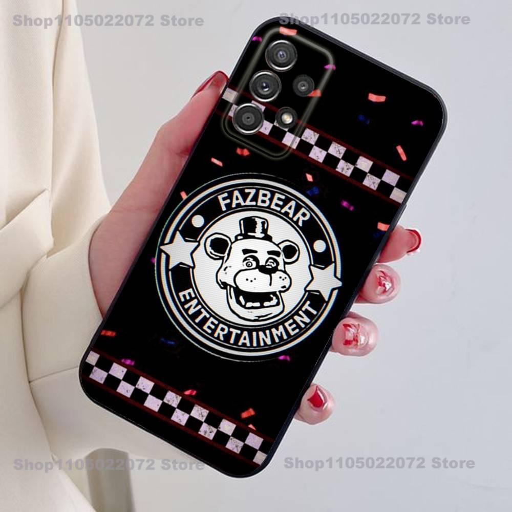 Крутой чехол для телефона Five Nights At Freddy's Fnaf для Samsung S24, 21, 22, 23, 30, Ultra, 20, Plus, Note, 10, 9, Черный мягкий силиконовый чехол