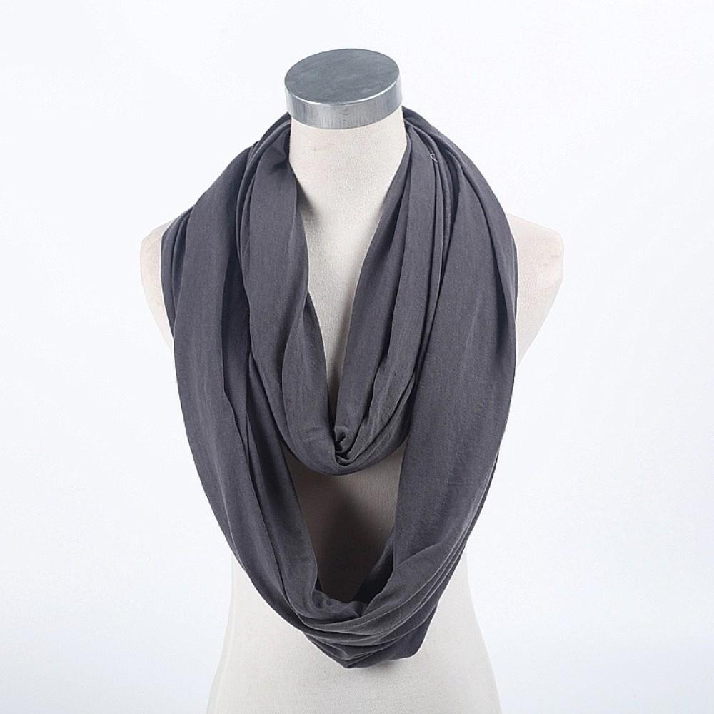 Lightweight Circle Scarf Solid Color Loop Scarf New Infinity Scarf for Women