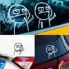 Auto Car Sticker Funny Middle Finger Sticker Car Cartoon Reflective Decal for Renault Clio Duster Trafic Megane 2 3 Clio Logan