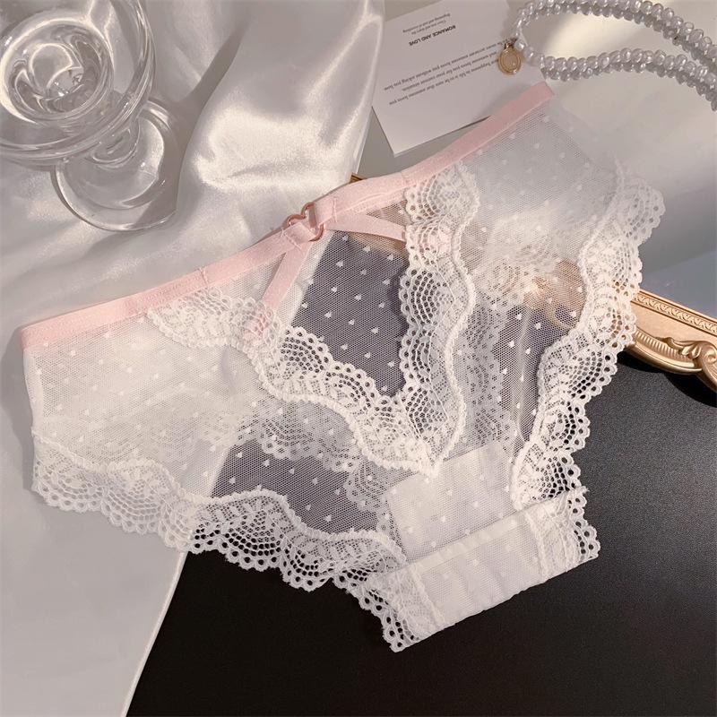 Элегантные кружевные женские бесшовные трусы с низкой посадкой: Дышащий, Тонкий и Стильный