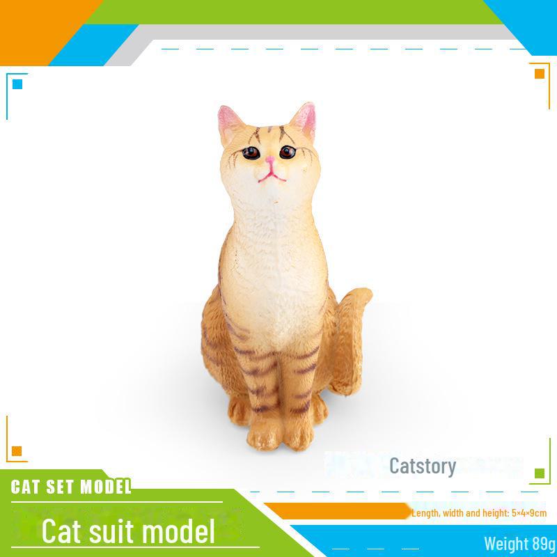 Детский набор игрушек «Черно-белый котенок» — китайские сельские украшения в виде кошечки