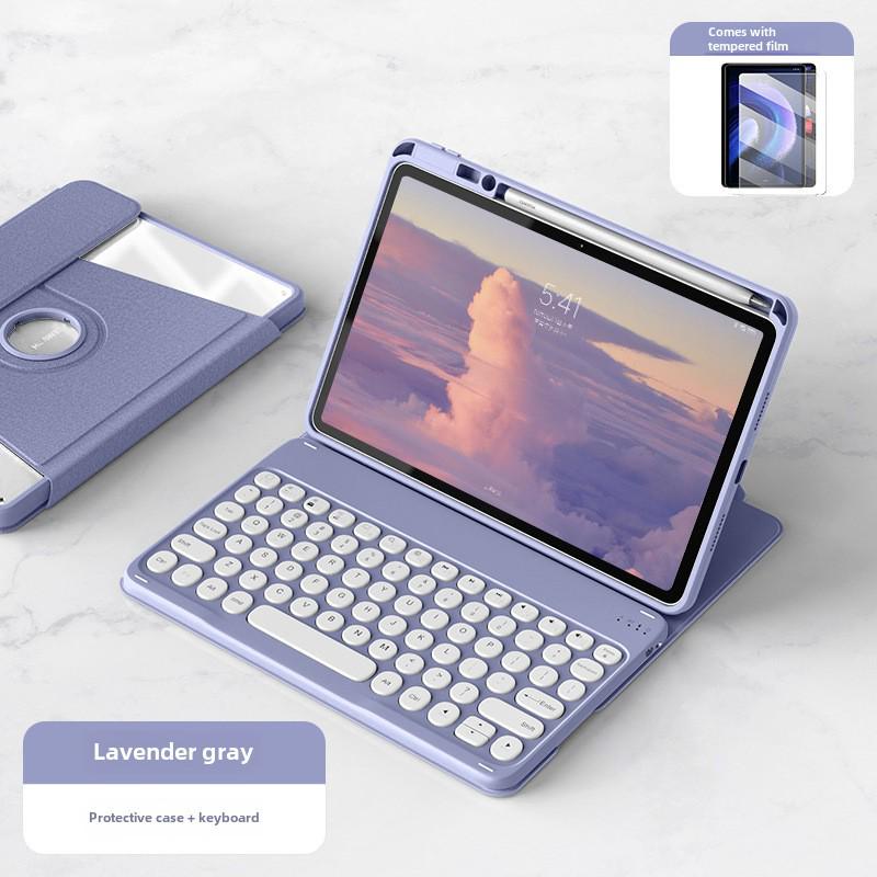 IPad 2019/20 (10,2 дюйма) Вращающийся чехол-клавиатура с гнездом для ручки