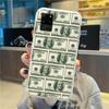 U.S. Dollar Money Phone Case For Samsung Galaxy S10 S21 S22 Plus Ultra A91 A51 A21S A12 Transparent Phone Cover
