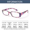 Unisex Vision Care Print Stripe Diopter Eyeglasses Retro Frame Reading Glasses Presbyopic Eyewear