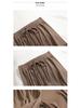 Женские брюки большого размера из ледяного шелка с широкими штанинами - Летние, тонкие, свободные, драпирующиеся, стройнящие, прямого кроя, повседневные.