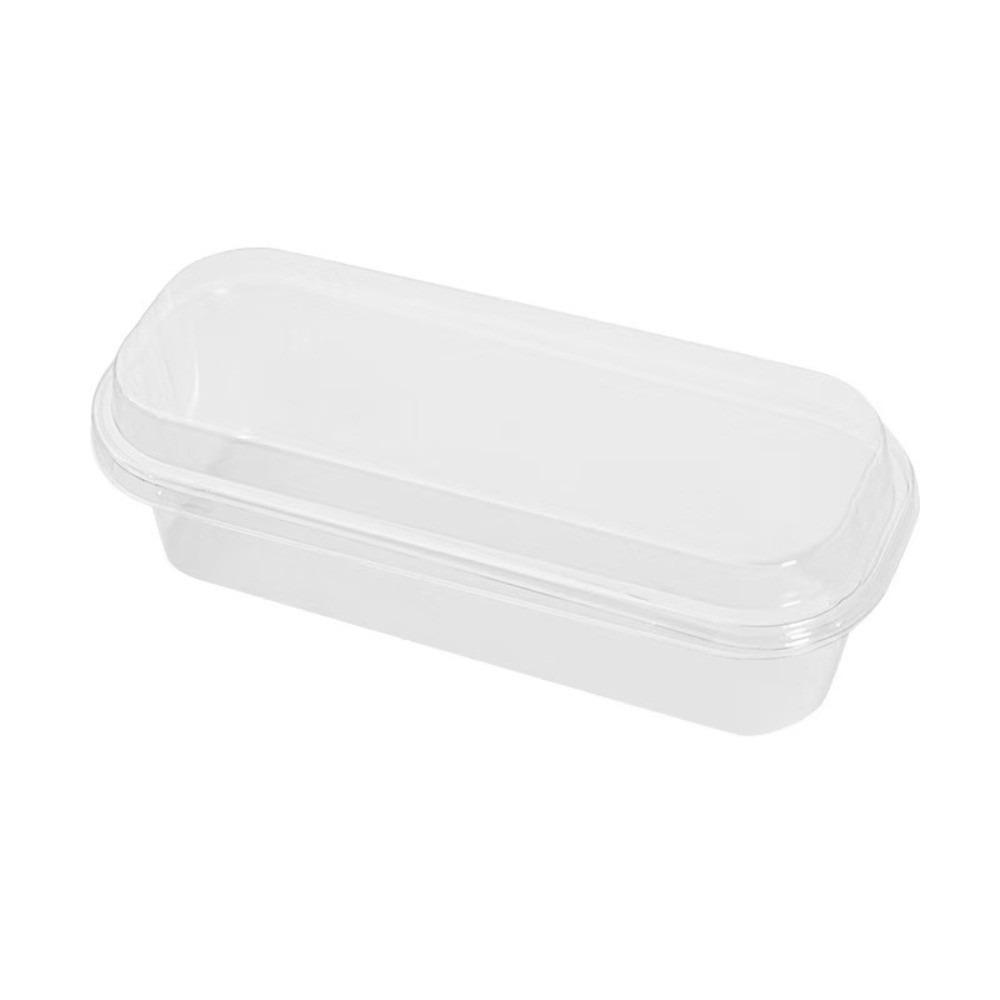 Одноразовая коробка для муссового десерта с крышкой Квадратный контейнер для торта Коробка для упаковки торта Индивидуальная упаковка Портативная
