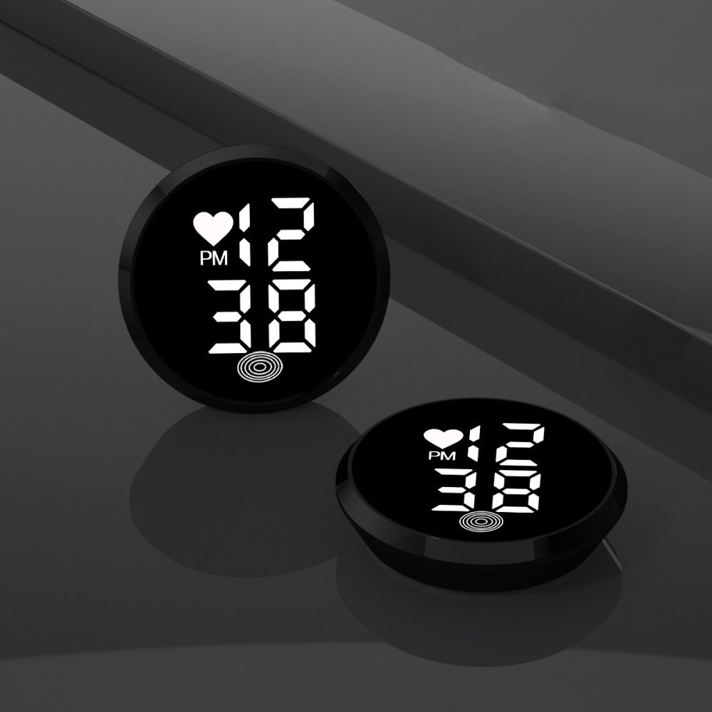 Touch-Activated Car Dashboard Clock Mini LED Electronic Watch Digital Clock Home/Office