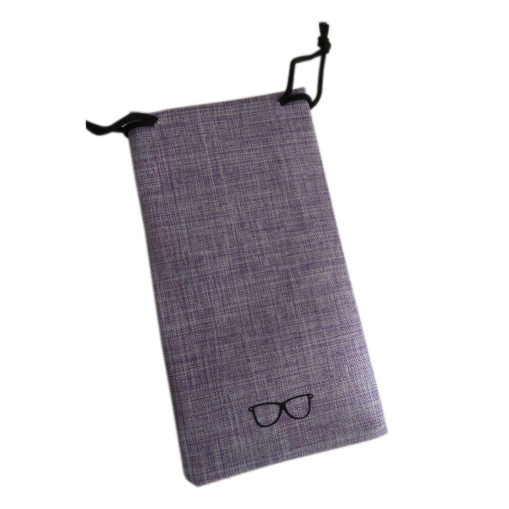 Vogue Metal Linen Glasses Organizer Box Protective Bag Portable Hard Shell Case