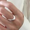 925 Silver Rings New Party Jewelry Vintage Charm Double Layer Geometric Nail Design Accessories Gift Dropship