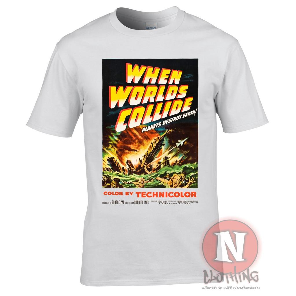 When Worlds Collide TShirt Classic Fifties Science Fiction Movie Poster 1951
