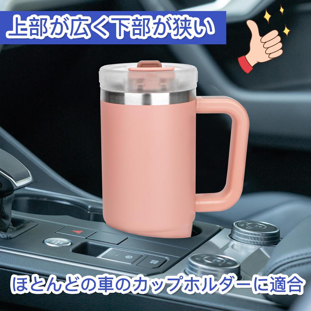 Бутылка для холодной воды TYESO из нержавеющей стали с вакуумным двойным широким большим розовым стаканом, 0,9 л, для хранения, бутылка, соломинка, ручка, кружка,