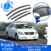 4 шт. для Toyota Crown S180 2003 2004 2005 2006 2007 2008 козырек от дождя и солнца, тент, дефлектор, крышка лобового стекла