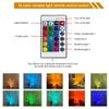 16-Color Rotating Water Ripple Night Light Acrylic Sunset Lights Crystal Lamp  Bedroom Bedside