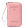 New Passport Folder Ticket Storage Document Bag Zipper Long Wallet Multifunctional Travel Passport Bag