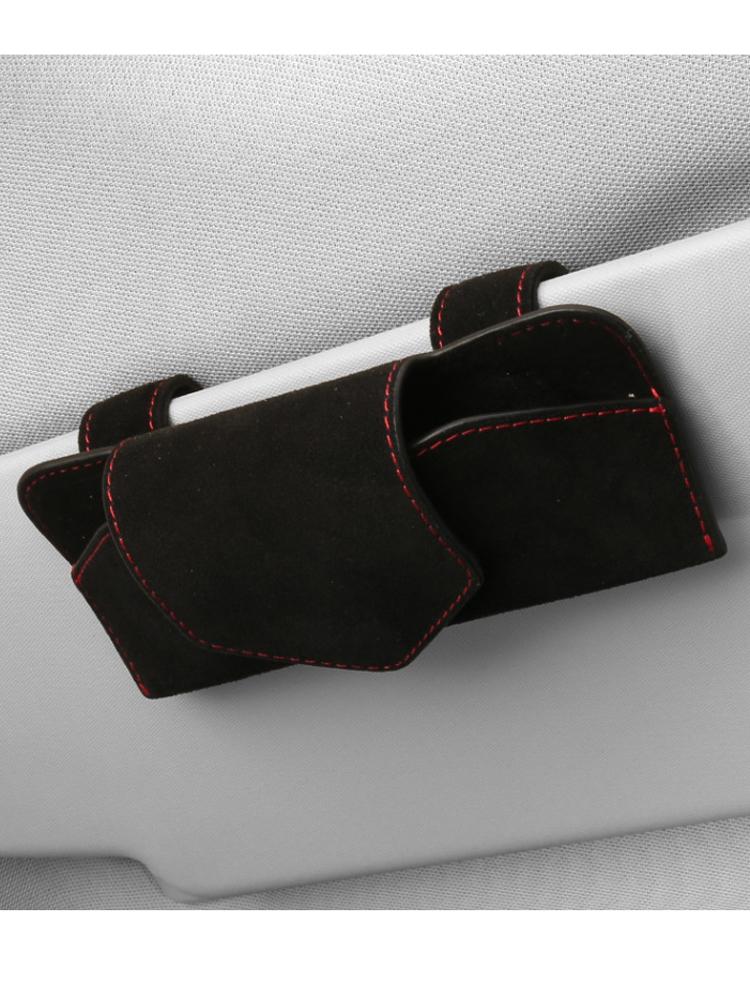 Автомобильный солнцезащитный козырек, коробка для очков, зажим для очков, держатель для билетов, подставка, застежка, чехол для ручек, аксессуары для очков