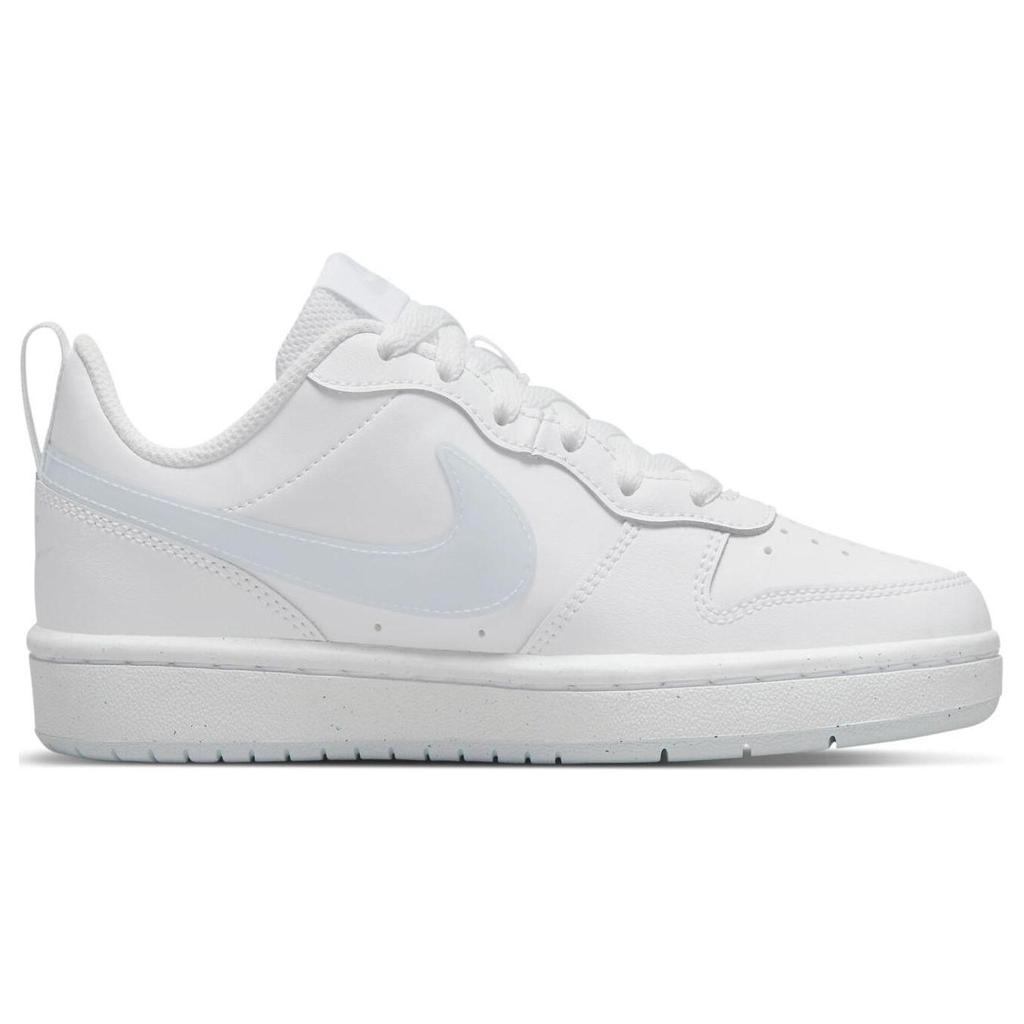 Nike Детские кроссовки Court Borough Low 2 GS Aura белого цвета BQ5448-118