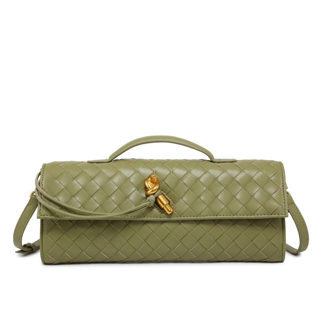 Женская сумка-багет ручной работы в стиле ретро 2024 года