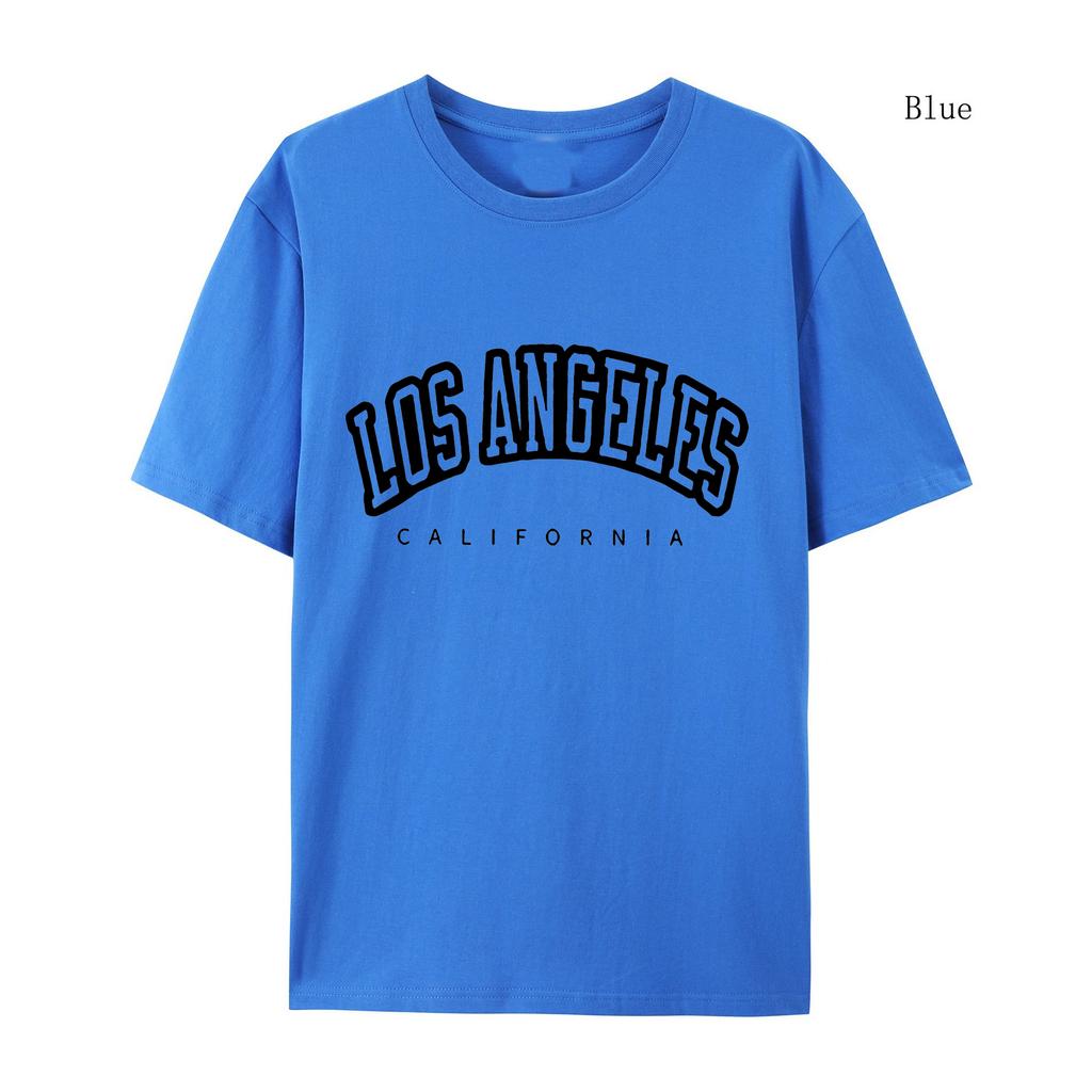Женская футболка с рукавом большого размера Лос-Анджелес Печать Женская футболка Зимняя свободная футболка высокого качества Футболка с буквенным принтом