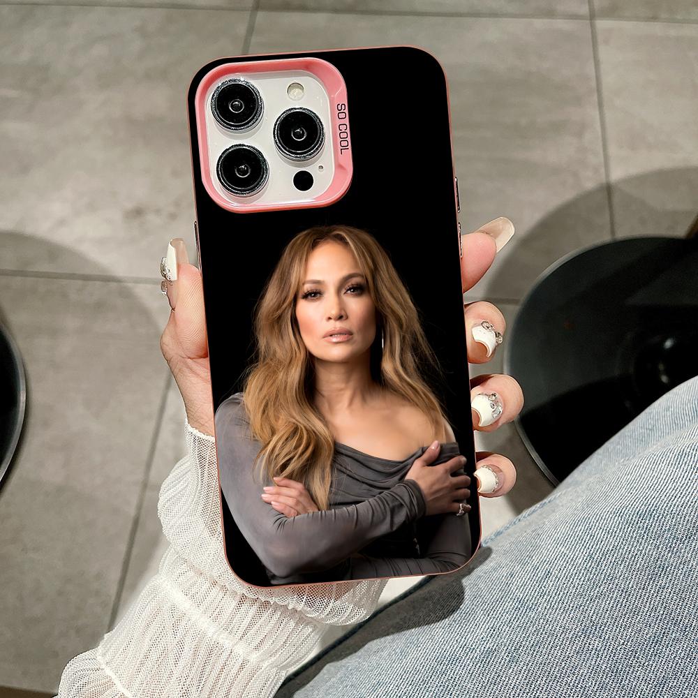 Jennifer Lopez Mobile Cell Phone Case for iPhone 17 16 15 14 13 12 11 X XR XS 8 7 Air Pro Max Plus Translucent Pink Cover