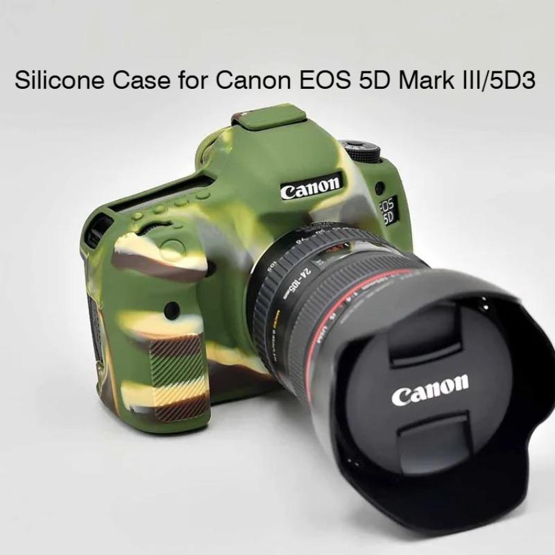 Силиконовый чехол для Canon EOS 5D Mark III/5D3, 5DS и 5DS R - Защитная крышка для зеркальной камеры