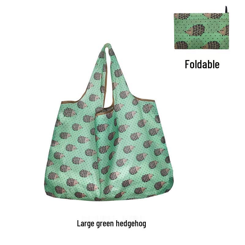 Large Capacity Foldable 210D Oxford Cloth Shopping Bag for Supermarket, Camping, and Travel