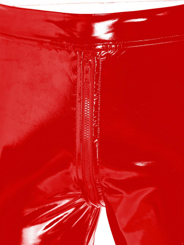 Мужские узкие брюки, прямые брюки из лакированной кожи, мотоциклетные байкерские брюки, клубная одежда, повседневные леггинсы