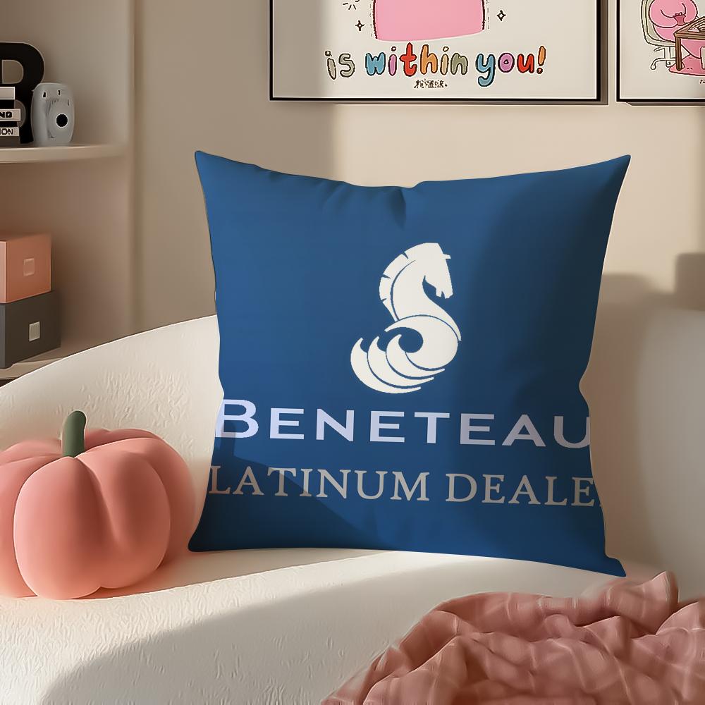 Luxury BBeneteau YYachts Cushion Cover Pillowcase Short Plush Invisible zipper Room Sofa Cushion Cover