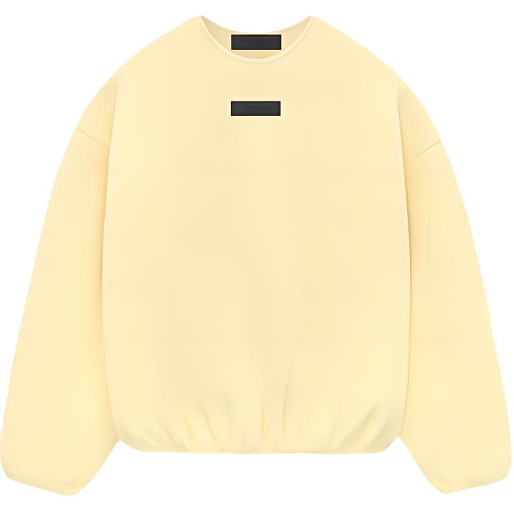 Fear of God Essentials Мужские толстовки с круглым вырезом из поларфлиса Садовый желтый 192SP244701F