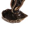 1Pc Vintage Buddha Hand Lotus Incense Burner Metal Backflow Incense Holder For Home Room Creative Tea Table Decor