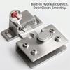Hydraulic Closing Hydraulic Glass Door Hinge Glass Cabinet Hinge  For Office Partitions