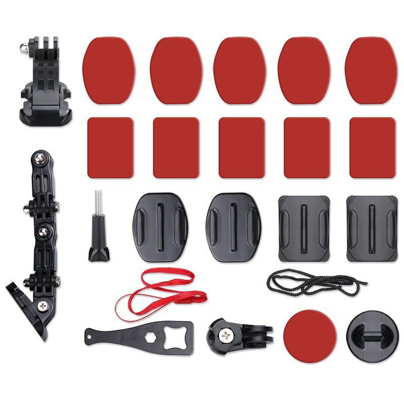 Motorcycle Helmet Chin Mount Kit Stable Non-Damaging Bracket for Hero 13 12 11 10 Motocross Stunt Performance Shooting