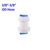 OD 1/4" 3/8" Hose Tube Connectors Reverse Osmosis Aquarium Fittings RO Water Elbow Straight Plastic Pipe Coupling Water Joints