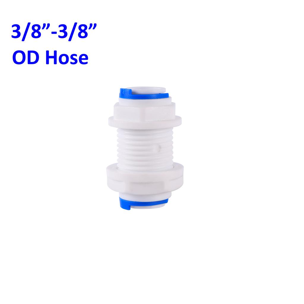 OD 1/4" 3/8" Hose Tube Connectors Reverse Osmosis Aquarium Fittings RO Water Elbow Straight Plastic Pipe Coupling Water Joints