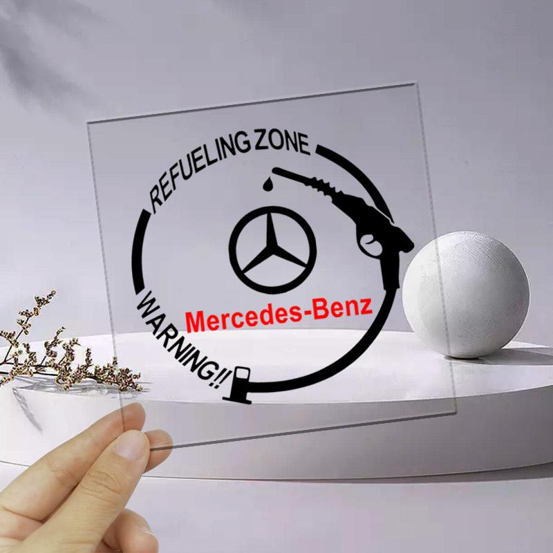 1Pcs Car Fuel Tank Cap Stickers Vinyl Fashion Decoration Auto Styling For Mercedes-Benz AMG C500 C200 C300 A B C E GLA CLA GLK GL ML W204 W212 W213