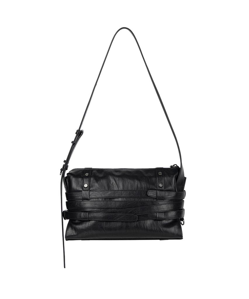 Treemingbird Multi-Belted Mini Shouder Bag [ Black ]